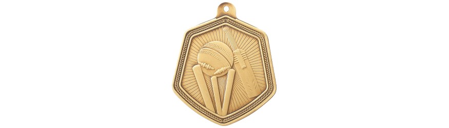  CRICKET FALCON MEDAL 65MM - GOLD, SILVER & BRONZE